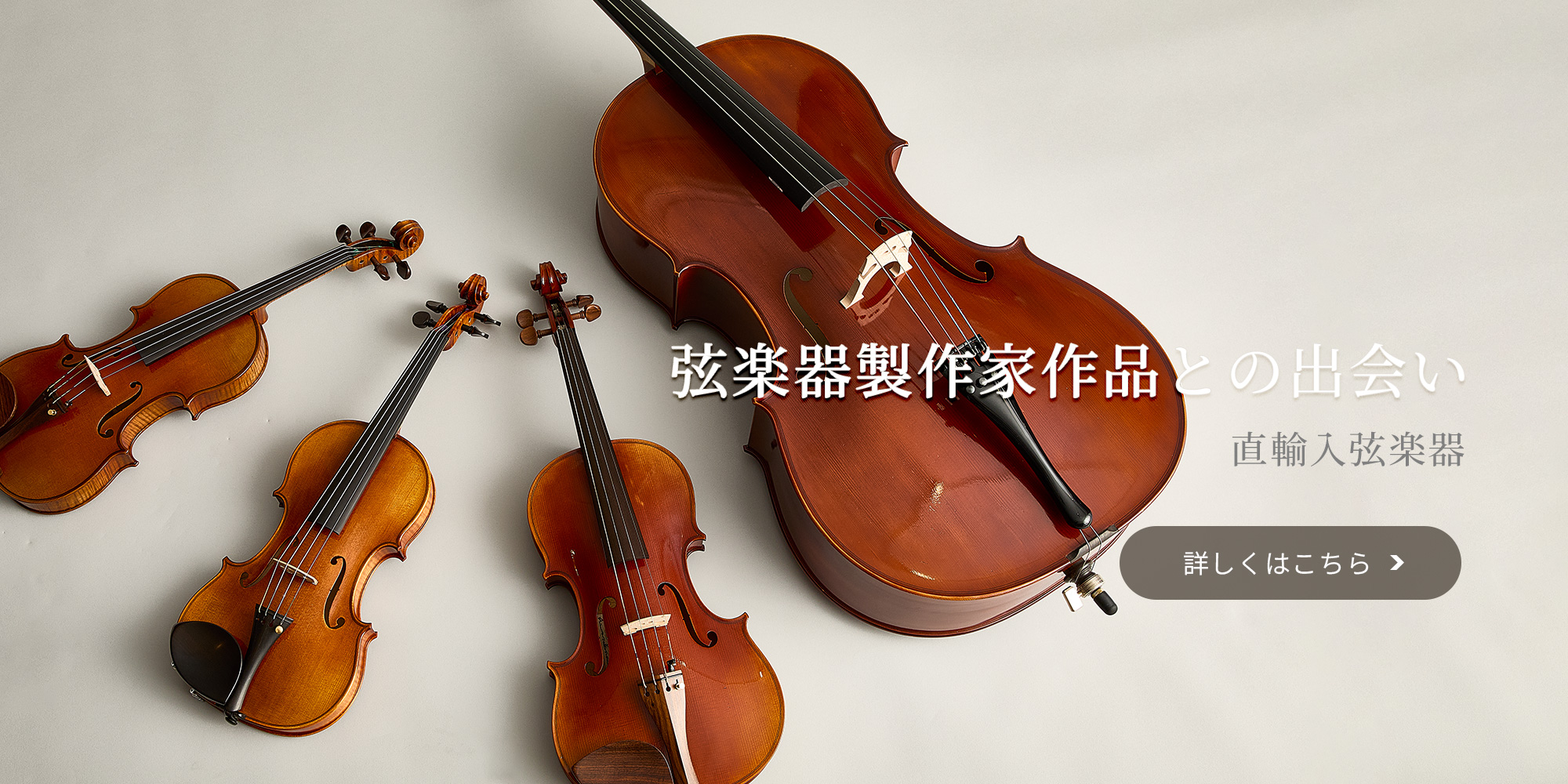 弦楽器製作家作品との出会い、直輸入弦楽器